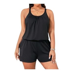 Tempted Black Swimsuit Romper Size Mm